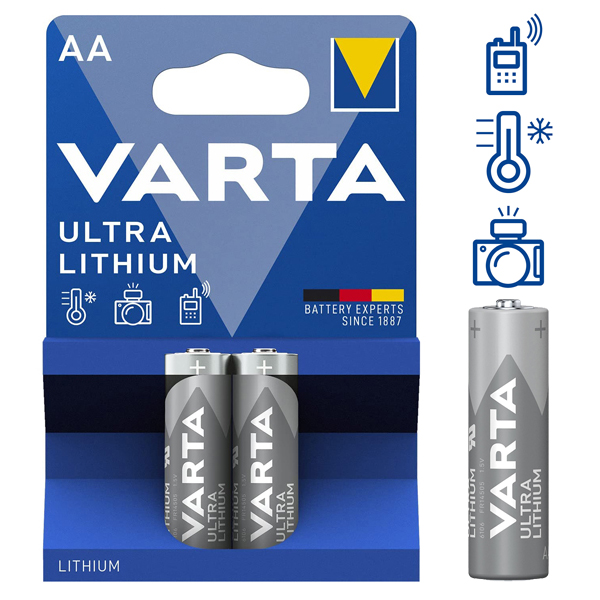 Батерии VARTA ULTRA LITHIUM AA LR06 2900mAh 1.5 V