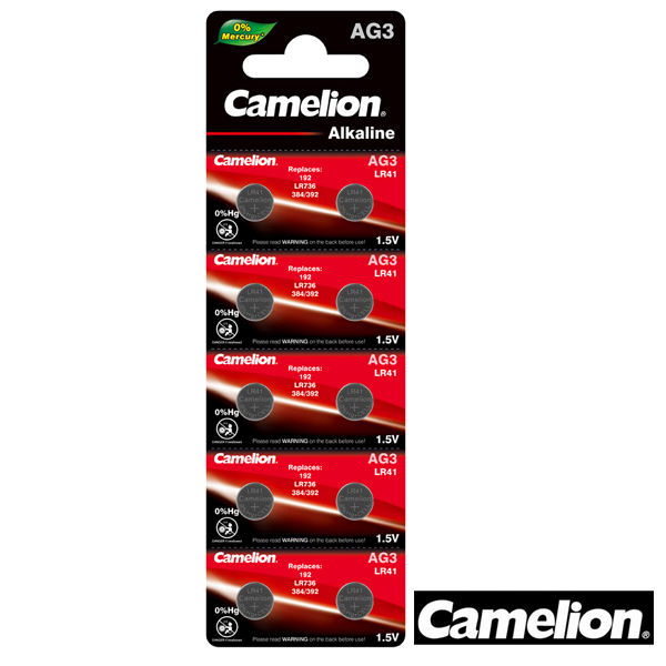 CAMELION Батерия AG3, LR736, 392, LR41 1.5V