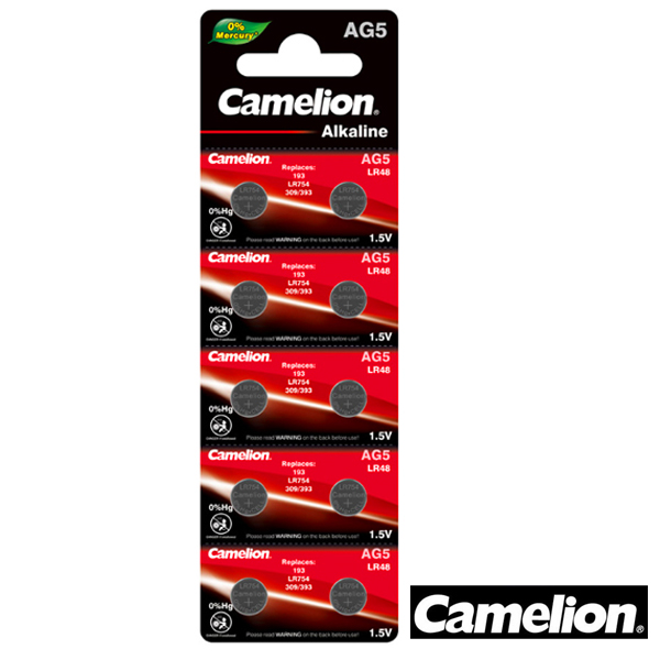 CAMELION Батерия AG5, 393, LR754, LR48 1.5V