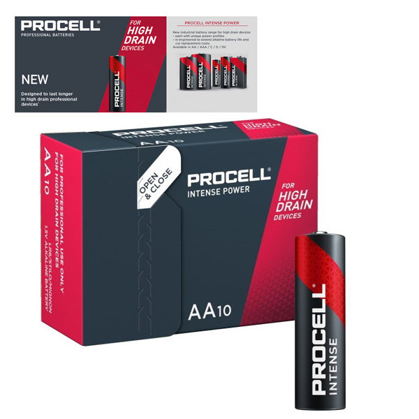  батерия PROCELL INTENSE AA , LR6 , MN1500 1.5V 3112mAh Професионална серия алкални батерии Duracell Procell Intense ALKALINE_