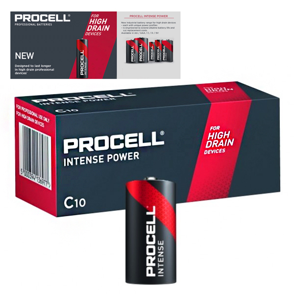 Батерия PROCELL INTENSE C , LR14 , MN1400 , BABY , 4014 1.5V 7933 mAh Професионална серия алкални батерии Duracell Procell In Батерия PROCELL INTENSE C , LR14 , MN1400 , BABY , 4014 1.5V 7933 mAh Професионална серия алкални батерии Duracell Procell In