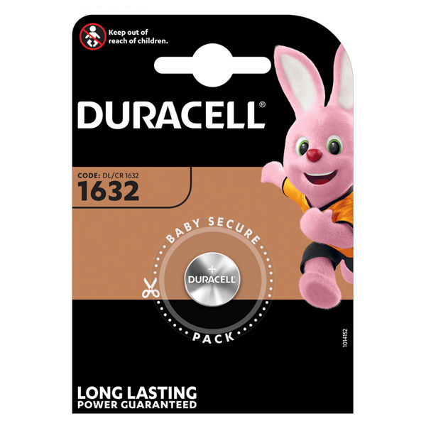 Батерия DURACELL 1632, DL1632, CR1632, ECR1632, BR1632 3V Литиева батерия DURACELL DL1632/CR1632 3V Lithium_product Батерия DURACELL 1632, DL1632, CR1632, ECR1632, BR1632 3V Литиева батерия DURACELL DL1632/CR1632 3V Lithium_product