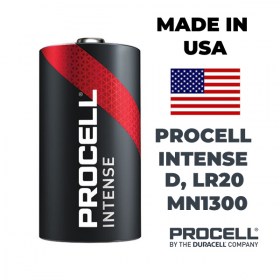 Батерия D LR20 Procell Intense, произведена в САЩ