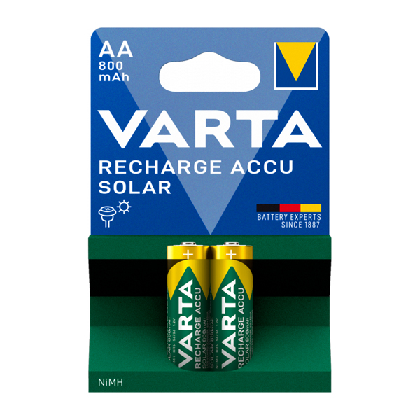 Зареждащи батерии Varta Solar Accu HR6 AA 800 mAh 2 броя